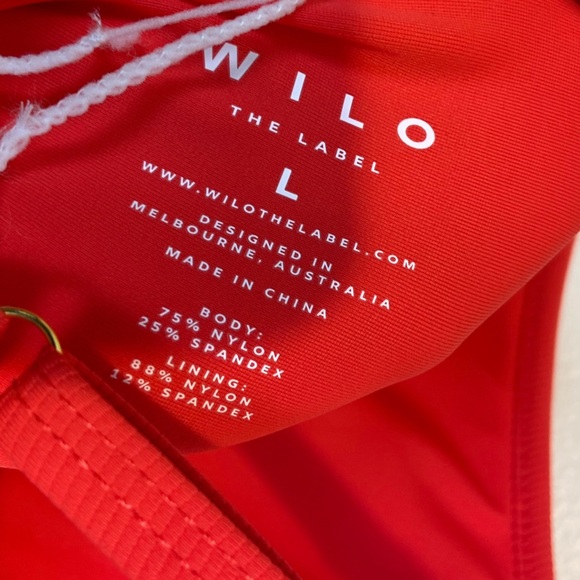 NWOT WILO THE LABEL HOT PINK RIBBED ONE PIECE SWIMSUIT - Picture 9 of 10